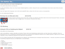 Tablet Screenshot of cdu-blomberg.de